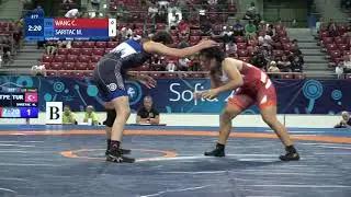 1/8 WW - 69 kg: C. WANG (TPE) v. M. SARITAC (TUR)