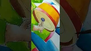 happy Holi water colour#shorts#watercolor#holi