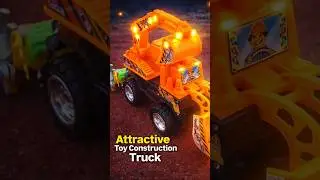 Amazing Toy Crane 🚧 | Lights On Construction Truck | Kids Toy Video