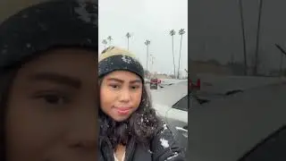First snow at loma linda and redlands california area🤩