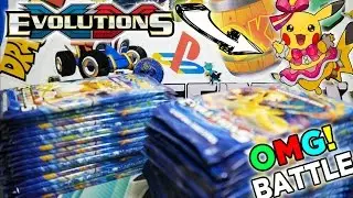 AMAZING PULLS!! Opening 8 Pokemon Evolutions Booster Packs!!..VS..Laughing Pikachu