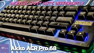 Обзор и тест звука Akko ACR Pro 68 &mdash; акриловая клавиатура с 68 клавишами, 65% сборки, готовая к использованию #akko