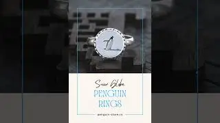 Penguin snow globe ring #penguin  #rings  #handmade   #fashion  #jewelry  #accessories  #gift