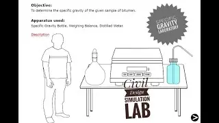 Specific Gravity Test | Specific Gravity of Bitumen | Civil Engineering Lab simulation|