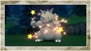 Shiny Rhydon via Full Odds Pok&eacute;Radar in BDSP! (Rhydon Quest #11)