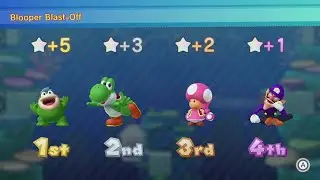 Mario Party 10 - Mario Party - #8: Mushroom Park - Spike, Toadette, Yoshi, Waluigi