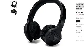 UA Sport Wireless Train Headphones &mdash; Project Rock Edition