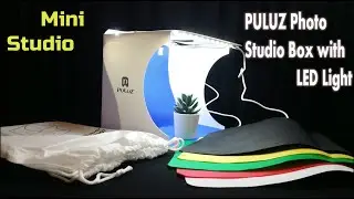 Puluz Photo Studio Box With LED LIght Mini Studio Light Box Unboxing