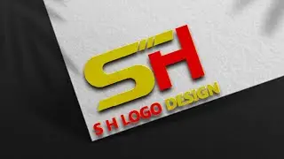 S H Professional Logo Design In Gimp // Logo Design Letters