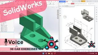SolidWorks | 3D CAD EXERCISES 179 | StudyCadCam | Solution Tutorial |