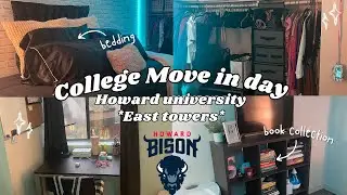 College Move in Vlog| 2023 Howard University East Towers