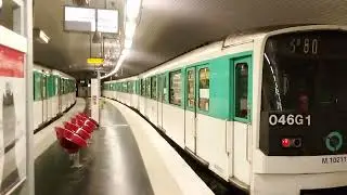RATP CIMT/ANF/D&uuml;wag MF67 leaving Gambetta station on line 3bis of the Paris Metro