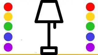 How to Draw a Cute Lamp Step by Step tutorial for kids