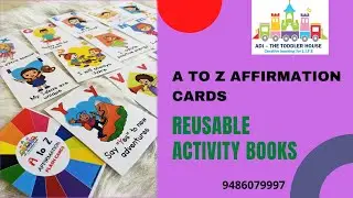 A to Z Affirmation flash cards | kid learning activity
