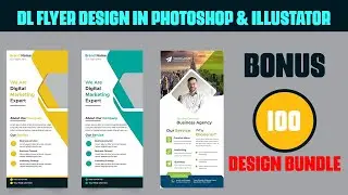 Dl flyer design in photoshop Tutorial 2025 #dlflyer #dlflyerdesign dl flyer design  bangla tutorial