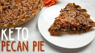 Keto Pecan Pie Recipe | The NO SYRUP Keto Pecan Pie (Gooey & Carmely Perfection) with easy crust!