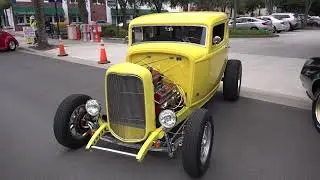 Aug 14, 2021 Car Show New Smyrna Beach, Florida On Canal Street