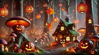 Halloween Music ✨ Fairy Cottage in a Spooky Forest ✨ Background Music to Study, Relax, or Create