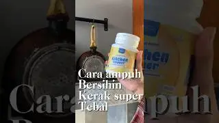 An effective way to clean super thick crust like this with Unikleen kitchen cleaner.