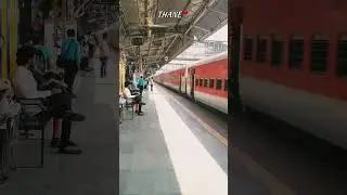 12321 HOWRAH-MUMBAI MAIL🔥 SKIPPING THANE📍✨ #shorts #ytshorts #travel #centralrailway #mumbai #thane
