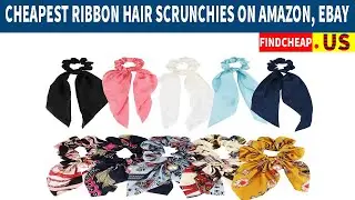 Cheapest Satin Ribbon Hair Scrunchies - Bow Scarf Scrunchies | Findcheap.us