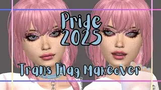 🤍 Pride 2025: Trans Flag Sim REALLY Deserved A Makeover! // The Sims 4 CAS + CC 🤍