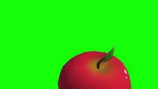 Apple on a green screen, fruit. Download footage on a green background - free