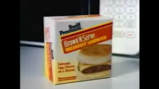 1988 Swift Premium Brown 'N Serve Breakfast Sandwich Commercial 🥪 😋 👌 😍 ✨️ 💕 