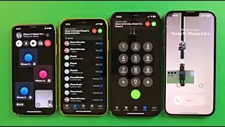 iPhone X iPhone11 iPhone 12PM iPhone 13PM Outgoing call & Incoming Group calls at the Same time