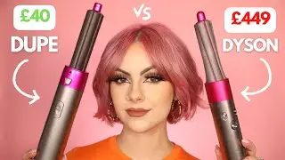 Testing a £40 AIRWRAP *DUPE* vs THE REAL THING on my SHORT HAIR!