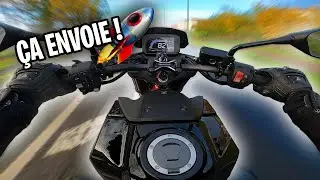 ESSAI CB750 HORNET 2023 (A2 VS FULL) - LA NOUVELLE TUEUSE DE MT07?!🤯🐝 (je suis choqué)