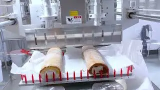 Swiss Roll Cutting - Ultrasonic Cutting - Cheersonic