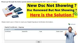 ENROLL /REGISTER NEW DIGITAL SIGNATURE (DSC) NOT DETECTING for E-Tender | ePASS2003 | WD PROXKEY