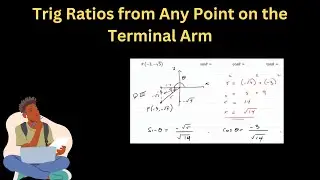 Find Trig Ratios from Any Point on Terminal Arm! Step-by-Step Guide -Pre-Calculus 11, Trigonometry