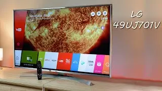 Распаковка телевизора LG 49UJ701V, Smart TV 4K LG Magic Remote, Expert Technology