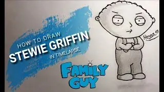 Drawing Stewie Griffin - Family Guy - Step by Step Toturial