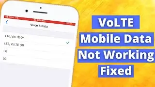 How To Fix Mobile Data & VoLTE Not Working On iPhone iOS 14 | Cellular Data No Working
