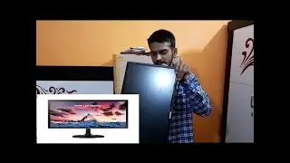 Samsung 22'' FHD Monitor With Super Slim Design Eye Saver Mode AMD Freesync Unboxing Review