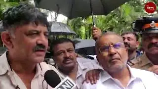 DK Shivakumar says he won't leave Mumbai hotel without meeting rebel MLAs.