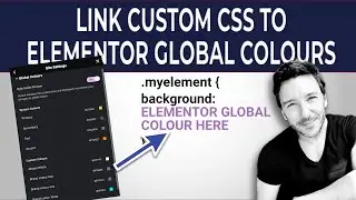 Link your Custom CSS to your Global Colours in Elementor