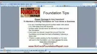 Little Rock Foundation Repair Tips Review - Using Proper Drainage