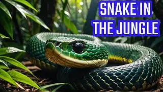Terrifying Encounter: Snake Slithers Through Jungle | Cinematic Thriller in 4K #SnakeEncounter