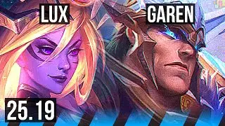 LUX vs GAREN (MID) | 14/2/13, 5k comeback, 51k DMG, Legendary | EUW Master | 25.19