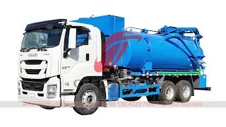 Mongolia ISUZU sewage vacuum tank truck at best price