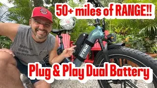 Heybike | Ranger S 750W | e-Bike Plug & Play dual battery install. Add second battery w/ USB option