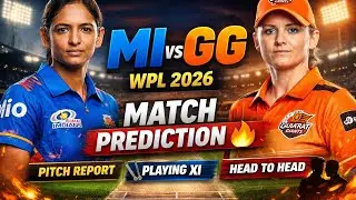 MI vs GG WPL 2026 Match Prediction 🔥 | Pitch Report, Playing XI, Head to Head
