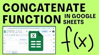 How To Use Concatenate Function In Google Sheets