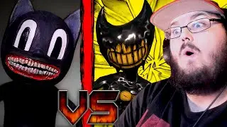 Bendy vs Cartoon Cat (Cringe Flipaclip animation) #bendyandtheinkmachine VS #CartoonCat REACTION!!!