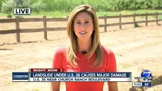 US 36 buckles, causes massive damage to roadway