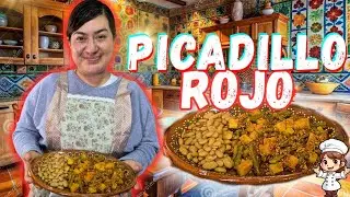 Picadillo en chile rojo 👌🤤